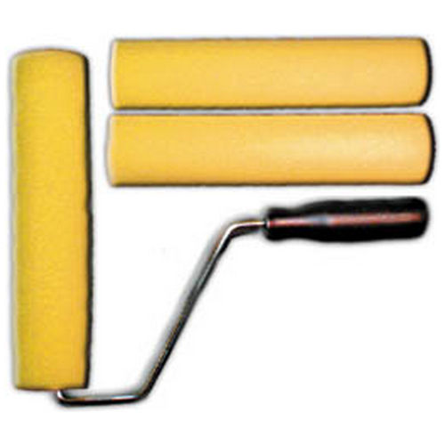Валик поролоновый, 180 мм (желтый) + 2 шубки